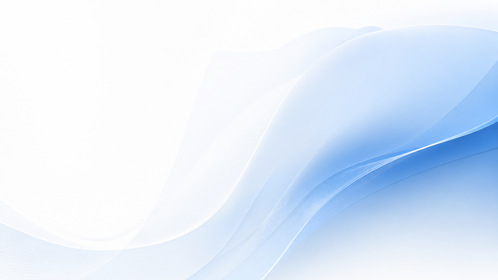 Paisagem abstrata minimalista em azul e branco